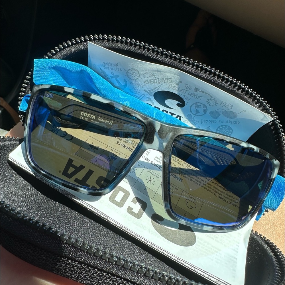 Costa Blue and Black Sunglasses